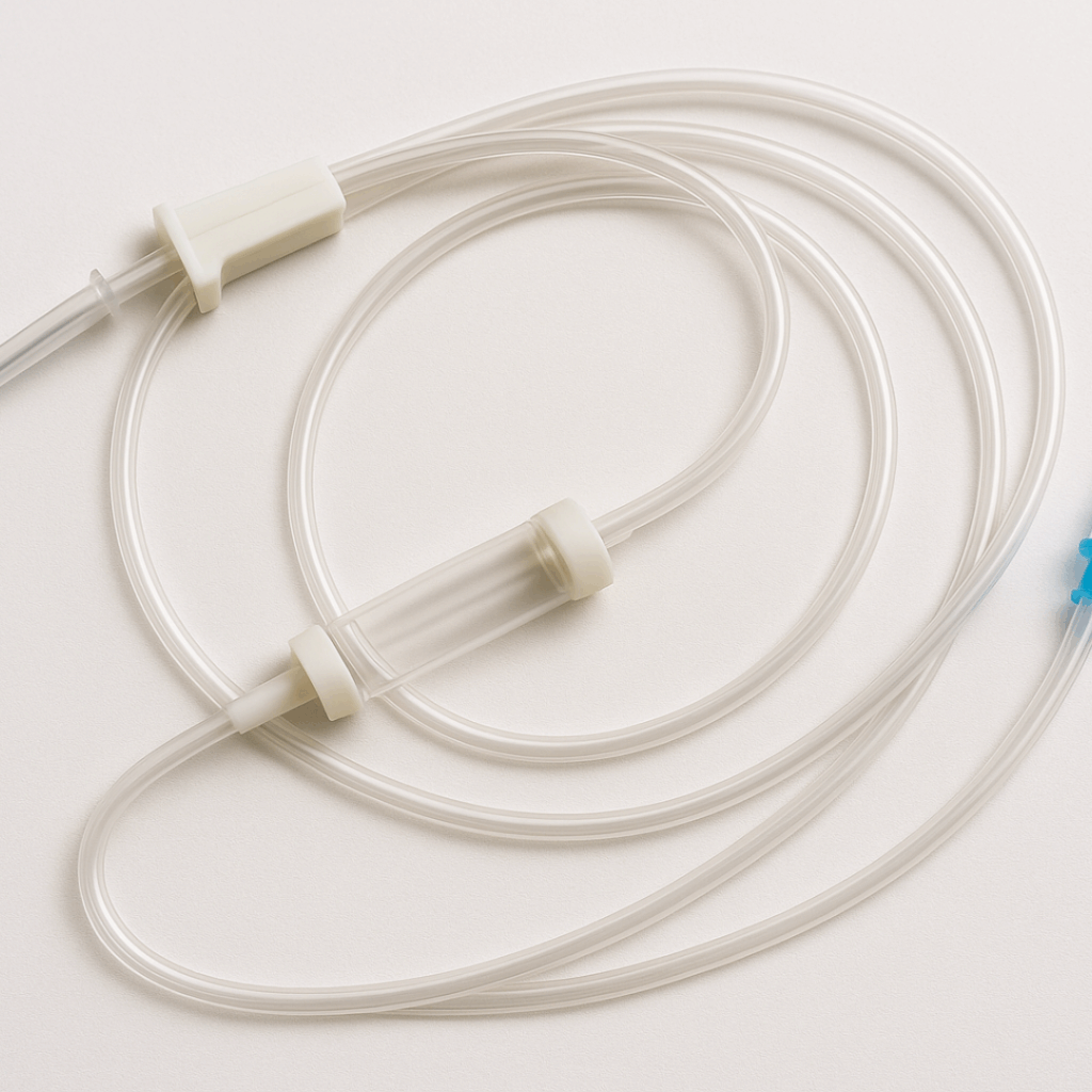 set de perfusion avec tubulure